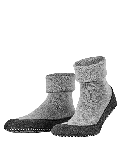FALKE Mężczyźni Kapcie Cosyshoe M HP Wełna Merynosa z wypustkami na podeszwie 1 Para, Szary (Light Grey 3400), 41-42