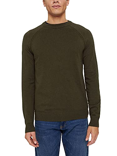 edc by ESPRIT Sweter męski, 359/Dark Khaki 5, S