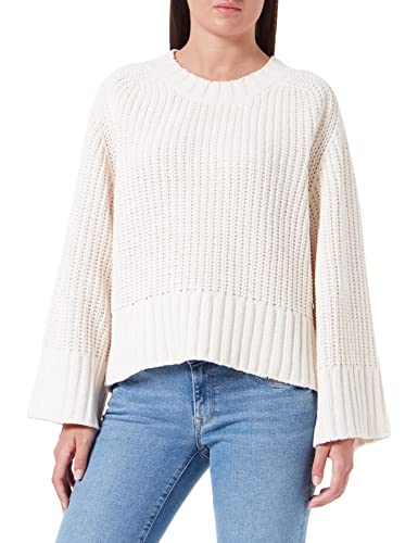 Replay Damski sweter z dzianiny, biały (Butter White 412), XS, Butter White 412, XS