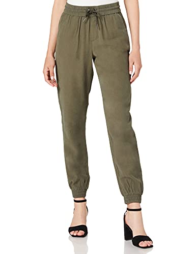 ONLY Damskie spodnie Onlkelda-Emery Mw Pull-up Pants PNT Noos, liść winogrona, 34W / 32L