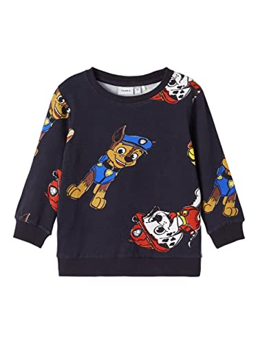 NAME IT Bluza chłopięca Nmmodder Pawpatrol Sweat Bru Vde, Dark Sapphire, 98