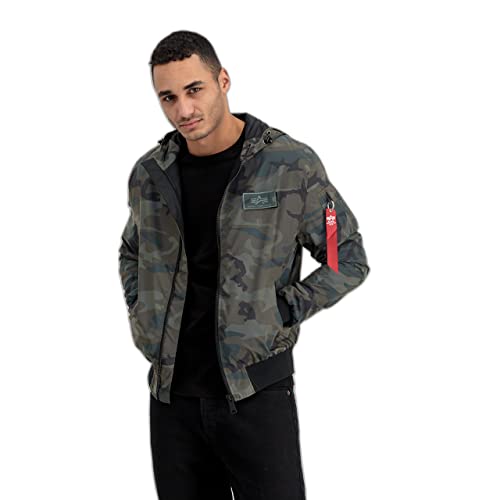 ALPHA INDUSTRIES Męska kurtka bomberka, Wdl Camo 65., XXL