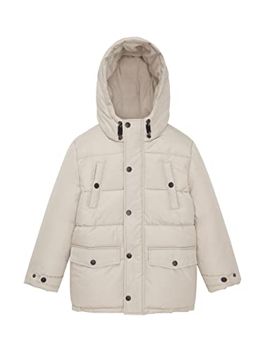 TOM TAILOR Chłopcy Parka dziecięca z podszewką 1033350, 11754 - Light Dove Grey, 92-98