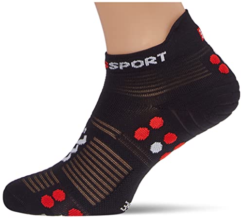 COMPRESSPORT Skarpety Unisex dla dorosłych, Black/Red, 35-38 EU