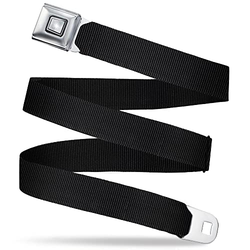 Buckle-Down Męski pasek pas bezpieczeństwa czarny 81 do 132 cm, 3,8 cm szerokości-krotne spodnie rozmiar 32-52
