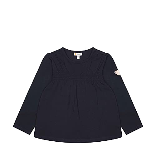 Steiff Dziewczęca bluzka z długim rękawem sukienka na co, Steiff Navy, 86 cm
