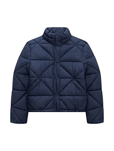 TOM TAILOR Dziewczęta Dziecięca kurtka zimowa z pikowaniem 1033325, 10786 - Indigo Ink Blue, 152