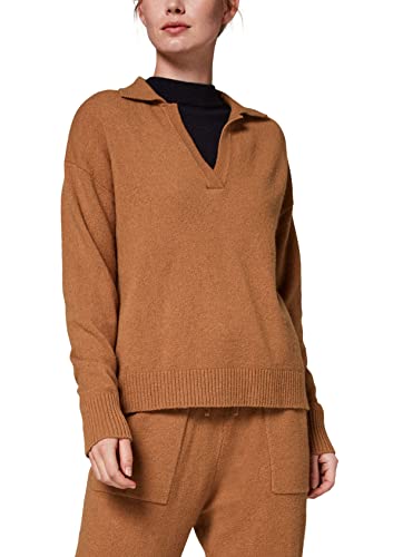 comma Sweter damski z długim rękawem, 8748 Peanut, 32 PL