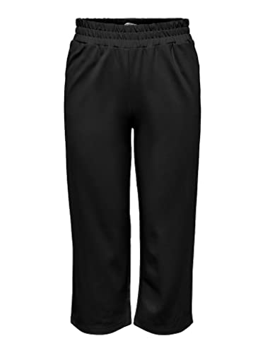 ONLY Damskie spodnie ONLPOPTRASH- Life MW Culotte PNT, czarne, S, czarny, S