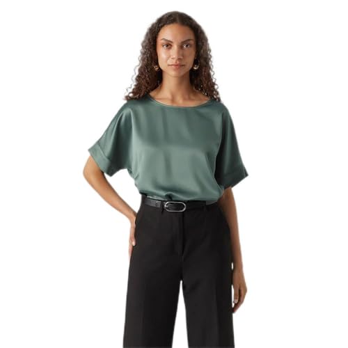 VERO MODA Bluzka damska, Ciemny las, S