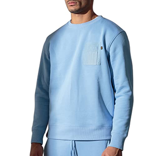 ALPHA INDUSTRIES nylonowy sweter kieszonkowy sweter męski (1 opakowanie), Jasnoniebieski, L