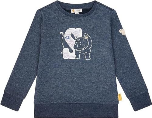 Steiff Bluza chłopięca z kapturem z graffic, Bright kobalt, 116