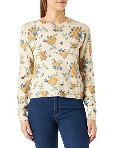 Springfield Damski sweter polo z dżerseju, piaskowy, L, Piasek, L