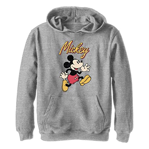 Disney Chłopięca bluza z kapturem Mickey vintage, Sportowy wrzos, L