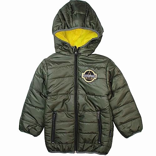 Eleven Paris Parka z kapturem, Khaki, 10 lat