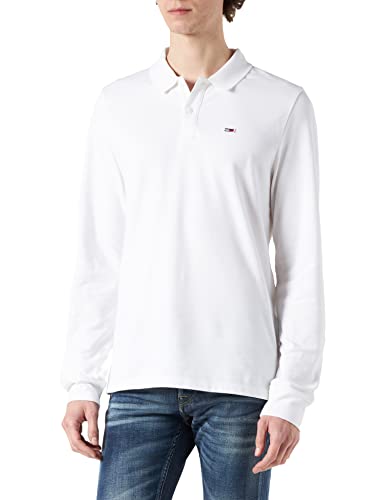 Tommy Hilfiger Tjm LS Classics Polo Koszula męska, White, L