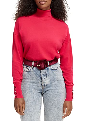 Scotch & Soda Maison Love Potion 5114, damski sweter z golfem, luźny krój, L
