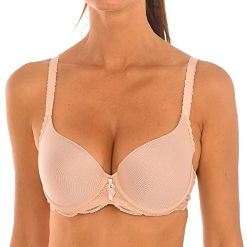 Playtex Damski biustonosz z fiszbinami Secret Comfort Aros Con Relleno, beżowy (Piel 007), 90