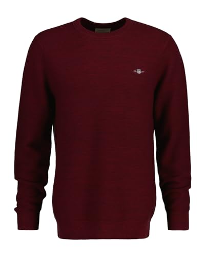 GANT sweter męski, Czerwony cień, M