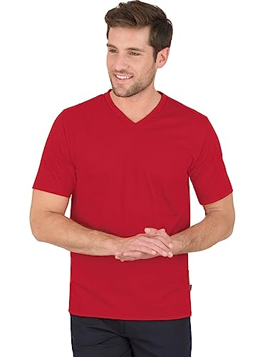 Trigema T-shirt męski, czerwony (kirsch 036), 3XL