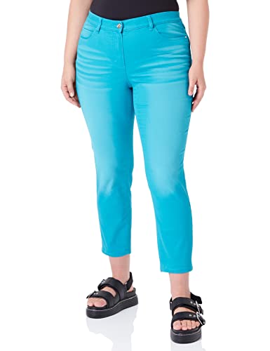 Samoon Jeansy damskie Betty Jeans, cyan, 46