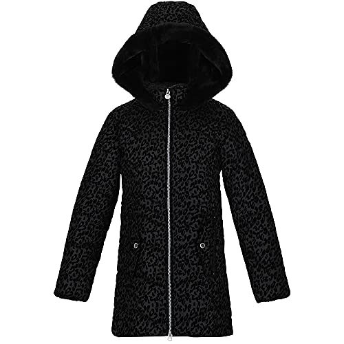Regatta Unisex kurtka dziecięca Branwen, Czarne rozmazywanie, 13 Lata