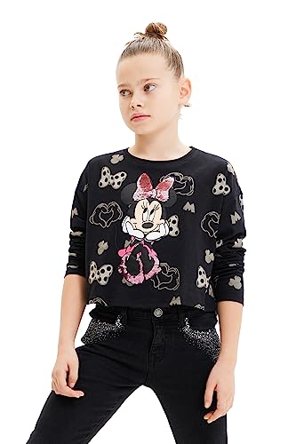 Desigual Koszulka dziewczęca Ts_Lara Minnie, czarny, 6 Lata