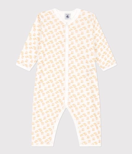 Petit Bateau Niemowlęta dziewczynka dobry sen bez FEETMAR/BO3M, Marshmallow/Boudor, 3 Miesiące