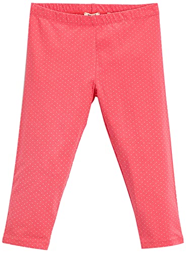 Koton Dziewczęce legginsy z nadrukiem Capri Cotton, Różowy wzór (2 d5), 9-10 Lat