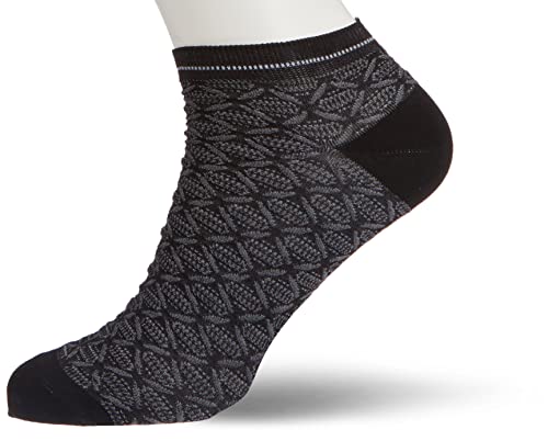 FALKE Origami Pack męskie skarpety bawełniane biały niebieski plus kolory fantazyjny wzór niski krój idealne lato 1 para, Czarny (Black 3000), 41/42 EU
