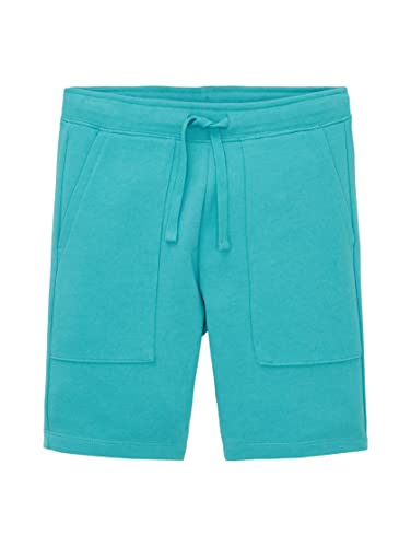 TOM TAILOR Chłopięce dziecięce szorty dresowe z kieszeniami, 31044 - Deep Turquoise, 140