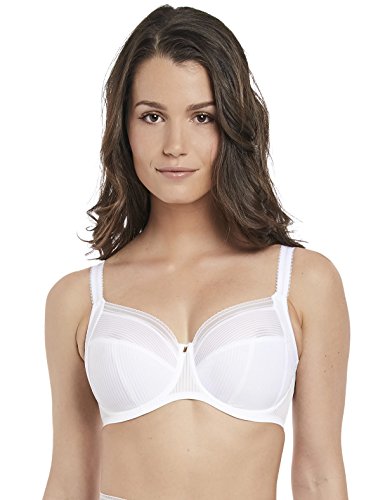 Fantasie Skoczek Fusion, podparcie boczne, biustonosz z pełnym kryciem, czarny, 80F, Biały, 80E