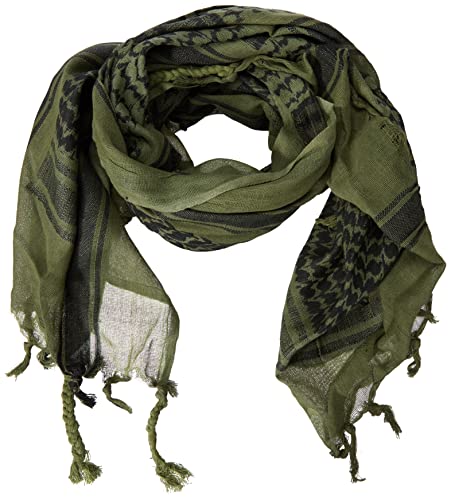 Mil-Tec modny szalik 12609401, oliwkowy/czarny, jeden rozmiar męski, Oliwkowy/czarny., rozmiar uniwersalny