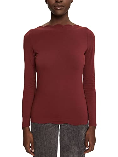ESPRIT Collection Damska koszulka 102EO1K331, 601/BORDEAUX RED 2, XS, 601/bordowy czerwony 2, XS