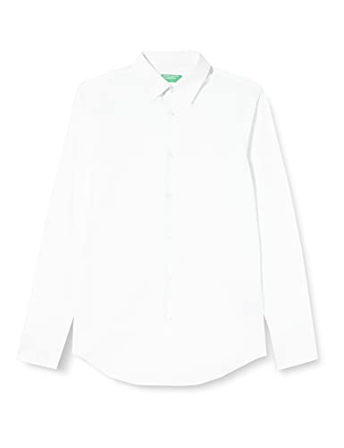 United Colors of Benetton Koszula męska, 919 Jasnoszary Fantasy, XS