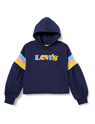 Levi's Kids Dziewczęca Lvg bluza z kapturem z pełnym rękawem wysoki stan, płaszcz dwurzędowy, 12 Lata