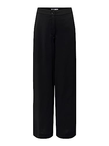 JdY Jdyvincent Hw Wide Pant PNT Noos damskie spodnie chinosy, czarny, 34-S-L