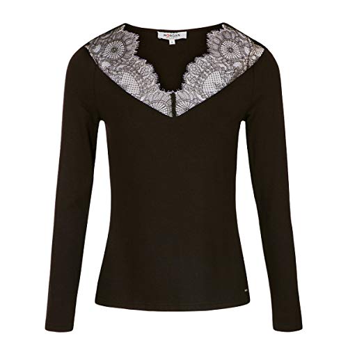 Morgan 201-TRACE.N Koszulka damska Granatowa XX-Large (Rozmiar producenta: TXXL), Czarny (czarny czarny), M