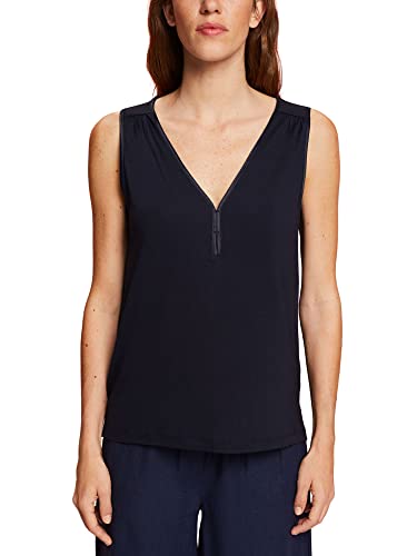 Esprit Collection Top z dżerseju, Tencel™ Lyocell, grantowy, L