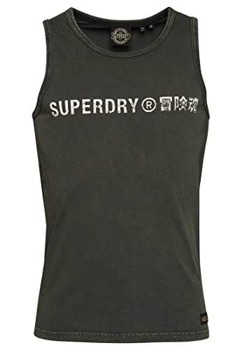 Superdry Vintage Corp Logo Vest Sukienka męska, Vintage Black, L
