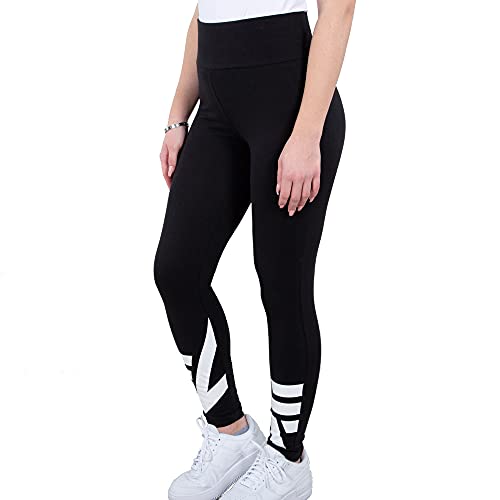ALPHA INDUSTRIES Damskie legginsy z nadrukiem logo Wmn spodnie do garnituru, czarny, M