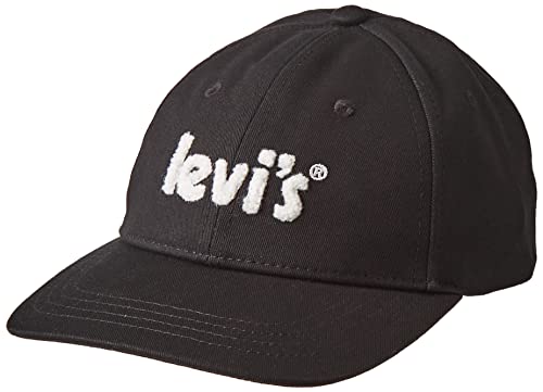Levi's Women's Plakat Logo Cap czapka baseballowa damska, czarny i srebrny, rozmiar uniwersalny