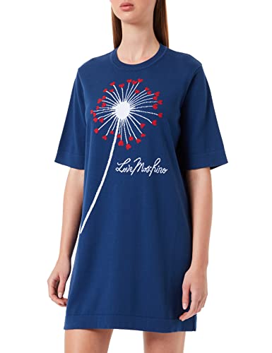 Love Moschino Sukienka damska z krótkim rękawem, NIEBIESKI, 40
