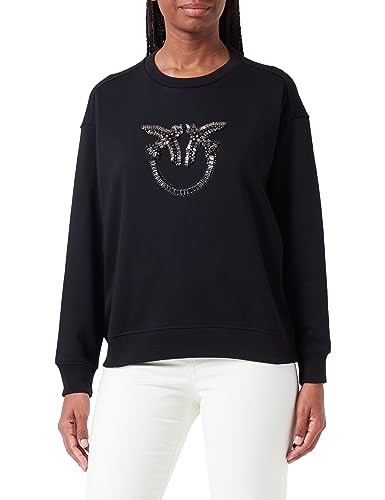 Pinko Nelly Bluza Logo Bird R Koszulka z długim rękawem Kobiety, Z99_czarny Limuzyna, S
