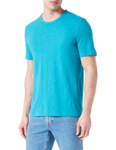 s.Oliver Bernd Freier GmbH & Co. KG Męski T-shirt z krótkim rękawem, niebiesko-zielony, M, Niebieski zielony, M