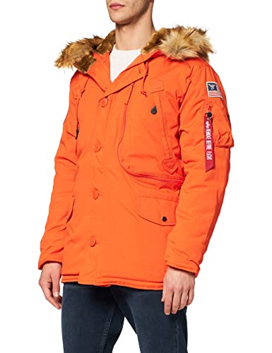 ALPHA INDUSTRIES Męska kurtka polarowa, pomarańczowy (Flame Orange), XL