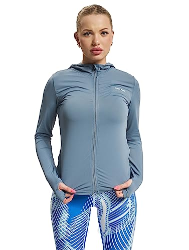 ONPMILA LS Zip Hood Train Top Noos, Blue Mirage, XL