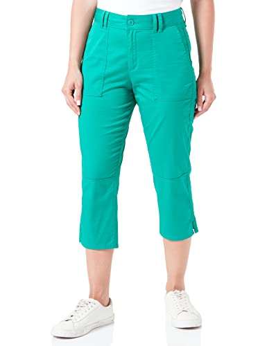 s.Oliver Damskie spodnie Capri, luźny krój, zielony, 40