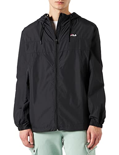 FILA Męska kurtka przeciwwiatrówka Stockton, czarny, S
