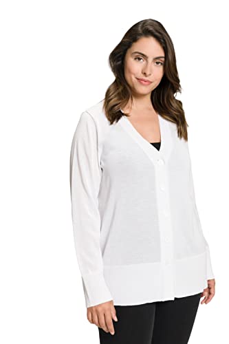 Ulla Popken Kardigany damskie guziki, granatowy, 46